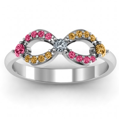 Dazzling Infinity Ring with Accents - Custom Jewellery By All Uniqueness