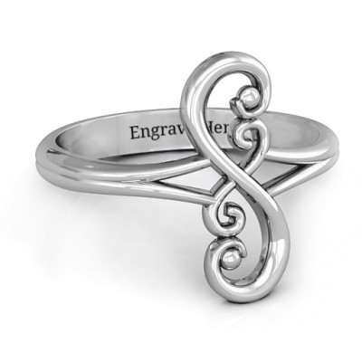 Flourish Infinity Ring - Custom Jewellery By All Uniqueness