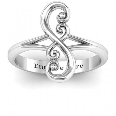 Flourish Infinity Ring - Custom Jewellery By All Uniqueness
