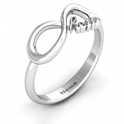 Hessa Never Parted After Infinity Ring - Custom Jewellery By All Uniqueness