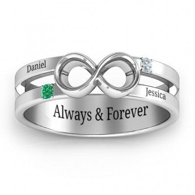 Men s Accented Infinity Ring - Custom Jewellery By All Uniqueness