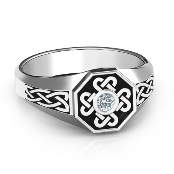 Men s Celtic Knot Signet Ring - Custom Jewellery By All Uniqueness