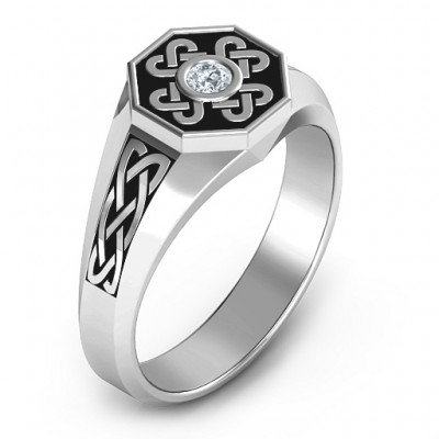 Men s Celtic Knot Signet Ring - Custom Jewellery By All Uniqueness