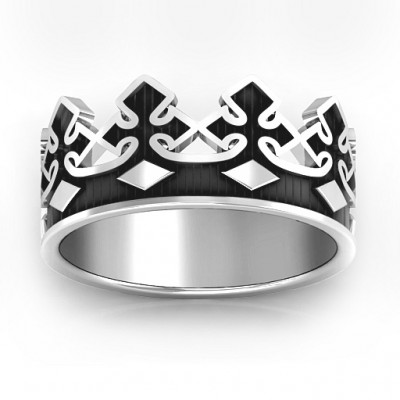 Men s Regal Crown Band - Custom Jewellery By All Uniqueness