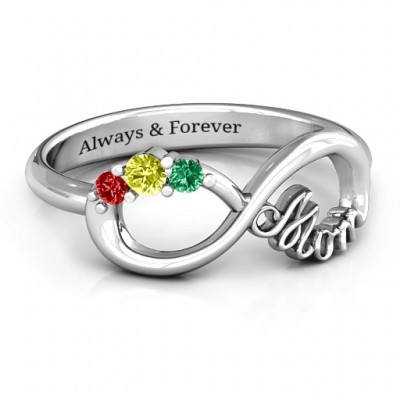 Mom s Infinite Love Ring with 2-10 Stones - Custom Jewellery By All Uniqueness