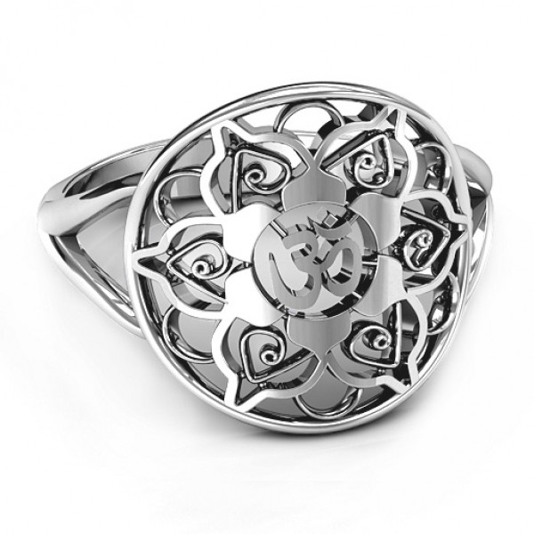 Om Mandala Ring - Custom Jewellery By All Uniqueness