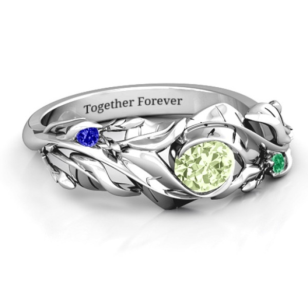 Organic Leaf Ring - Custom Jewellery By All Uniqueness
