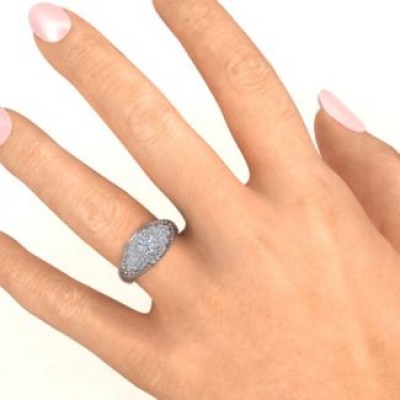 Paved in Love Ring - Custom Jewellery By All Uniqueness