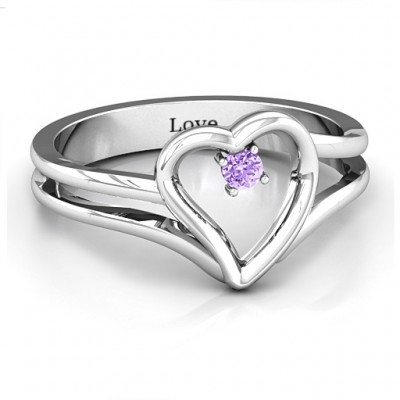 Split Shank Heart Ring - Custom Jewellery By All Uniqueness