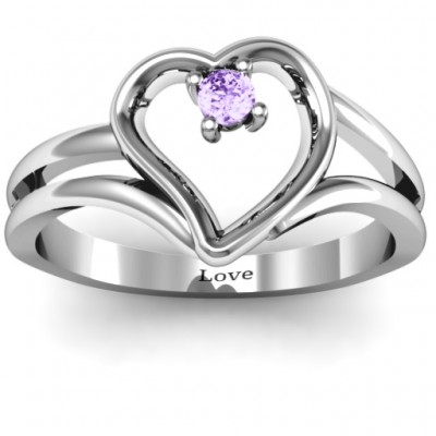 Split Shank Heart Ring - Custom Jewellery By All Uniqueness