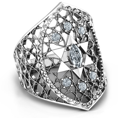 Star of David Lattice Ring - Custom Jewellery By All Uniqueness