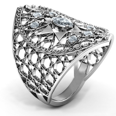 Star of David Lattice Ring - Custom Jewellery By All Uniqueness