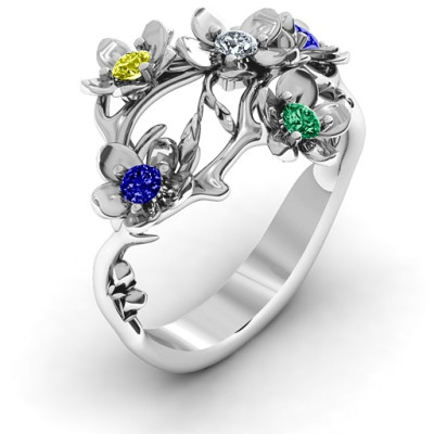 Silver Garden Party Ring - Custom Jewellery By All Uniqueness