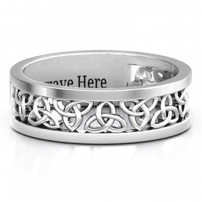 Silver Celtic Wreath Men s Ring - Custom Jewellery By All Uniqueness