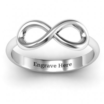 Silver Classic Infinity Ring - Custom Jewellery By All Uniqueness