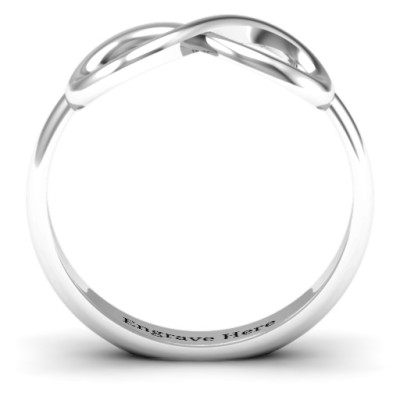 Silver Classic Infinity Ring - Custom Jewellery By All Uniqueness
