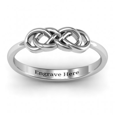 Silver Infinity Knot Ring - Custom Jewellery By All Uniqueness