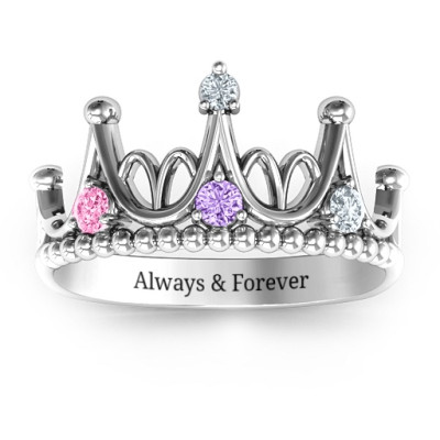 Silver Like A Dream Tiara Ring - Custom Jewellery By All Uniqueness