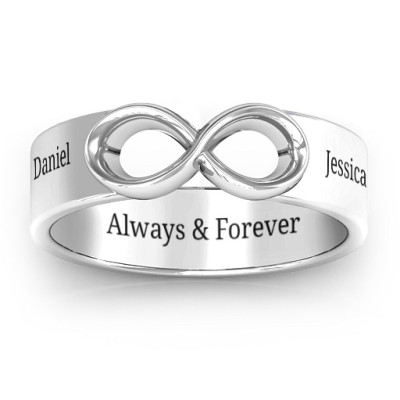 Silver Men s Expression of Infinity Band - Custom Jewellery By All Uniqueness