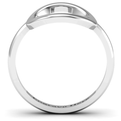 Silver Simple Circle Karma Ring - Custom Jewellery By All Uniqueness
