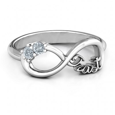 Silver Trust Infinity Ring - Custom Jewellery By All Uniqueness