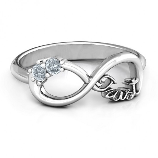 Silver Trust Infinity Ring - Custom Jewellery By All Uniqueness