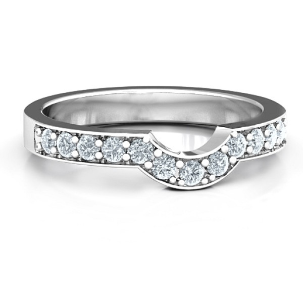 Silver U-Shape Shadow Ring - Custom Jewellery By All Uniqueness