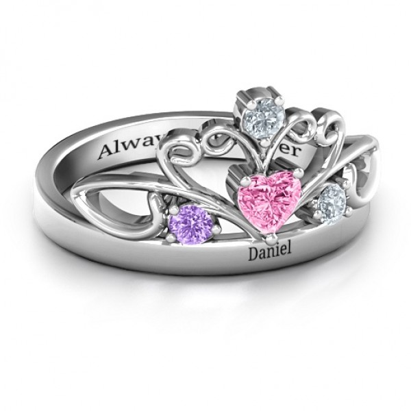Tale Of True Love Tiara ring - Custom Jewellery By All Uniqueness