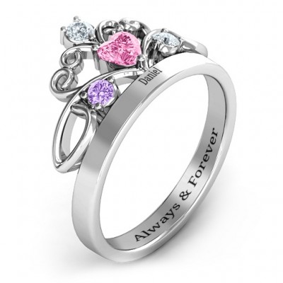 Tale Of True Love Tiara ring - Custom Jewellery By All Uniqueness