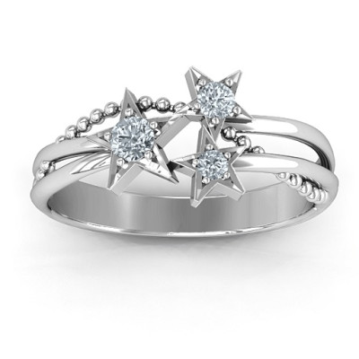Twinkling Starlight Ring - Custom Jewellery By All Uniqueness