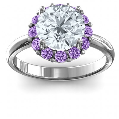 Victoria Single Halo Ring - Custom Jewellery By All Uniqueness