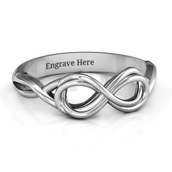 Wired for Love Infinity Ring - Custom Jewellery By All Uniqueness