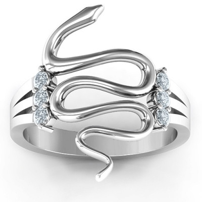 Zig Zag Snake Ring - Custom Jewellery By All Uniqueness