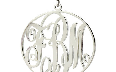 Personalised White Gold Monogram: Your Initials, Our Artistry