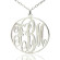 Personalised White Gold Monogram: Your Initials, Our Artistry