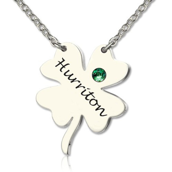 Clover Good Luck Charms Shamrocks Necklace Silver - Custom Jewellery By All Uniqueness