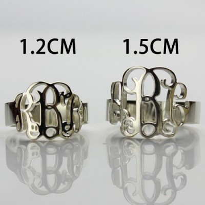 Silver Monogram Ring - Custom Jewellery By All Uniqueness