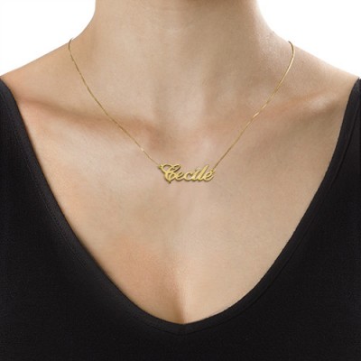 Gold and Diamond Name Necklace - Custom Jewellery By All Uniqueness