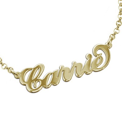 Gold or Silver "Carrie" Name Bracelet/Anklet - Custom Jewellery By All Uniqueness