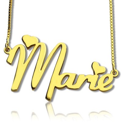 Nameplate Necklace for Girls Gold Plated - Custom Jewellery By All Uniqueness