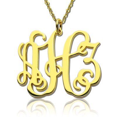 Gold Taylor Swift Style Monogram Necklace - Custom Jewellery By All Uniqueness