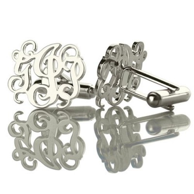 Cufflinks with Monogram Silver - Custom Jewellery By All Uniqueness