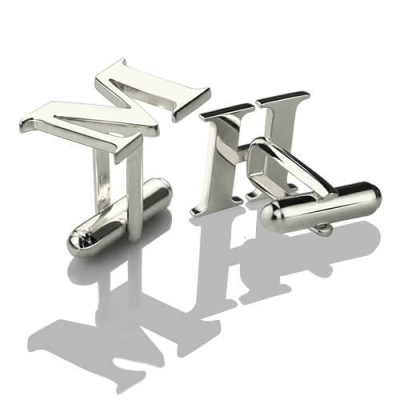 Best Designer Cufflinks with Initial Silver - Custom Jewellery By All Uniqueness