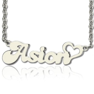 My Name Necklace Persnalized in Silver - Custom Jewellery By All Uniqueness