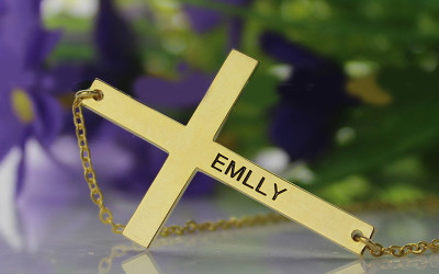 Your Story in Gold: The Latin Cross Necklace - All Uniqueness