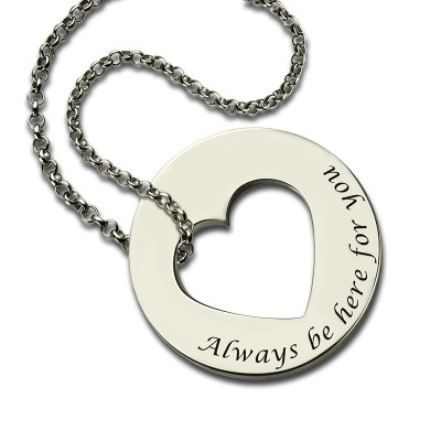 Promise Necklace For Her Silver - Custom Jewellery By All Uniqueness