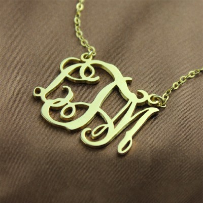Cut Out Taylor Swift Monogram Necklace Gold Plated - Custom Jewellery By All Uniqueness
