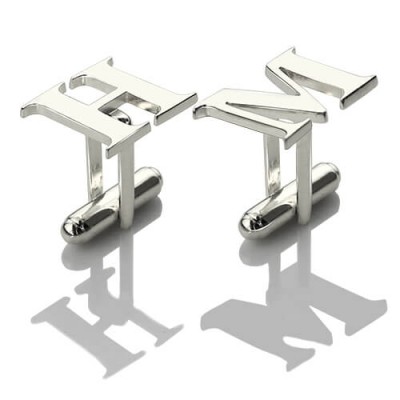 Best Designer Cufflinks with Initial Silver - Custom Jewellery By All Uniqueness