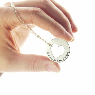 Promise Necklace For Her Silver - Custom Jewellery By All Uniqueness