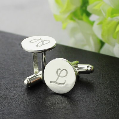 Cool Initial Cuff links Silver - Custom Jewellery By All Uniqueness